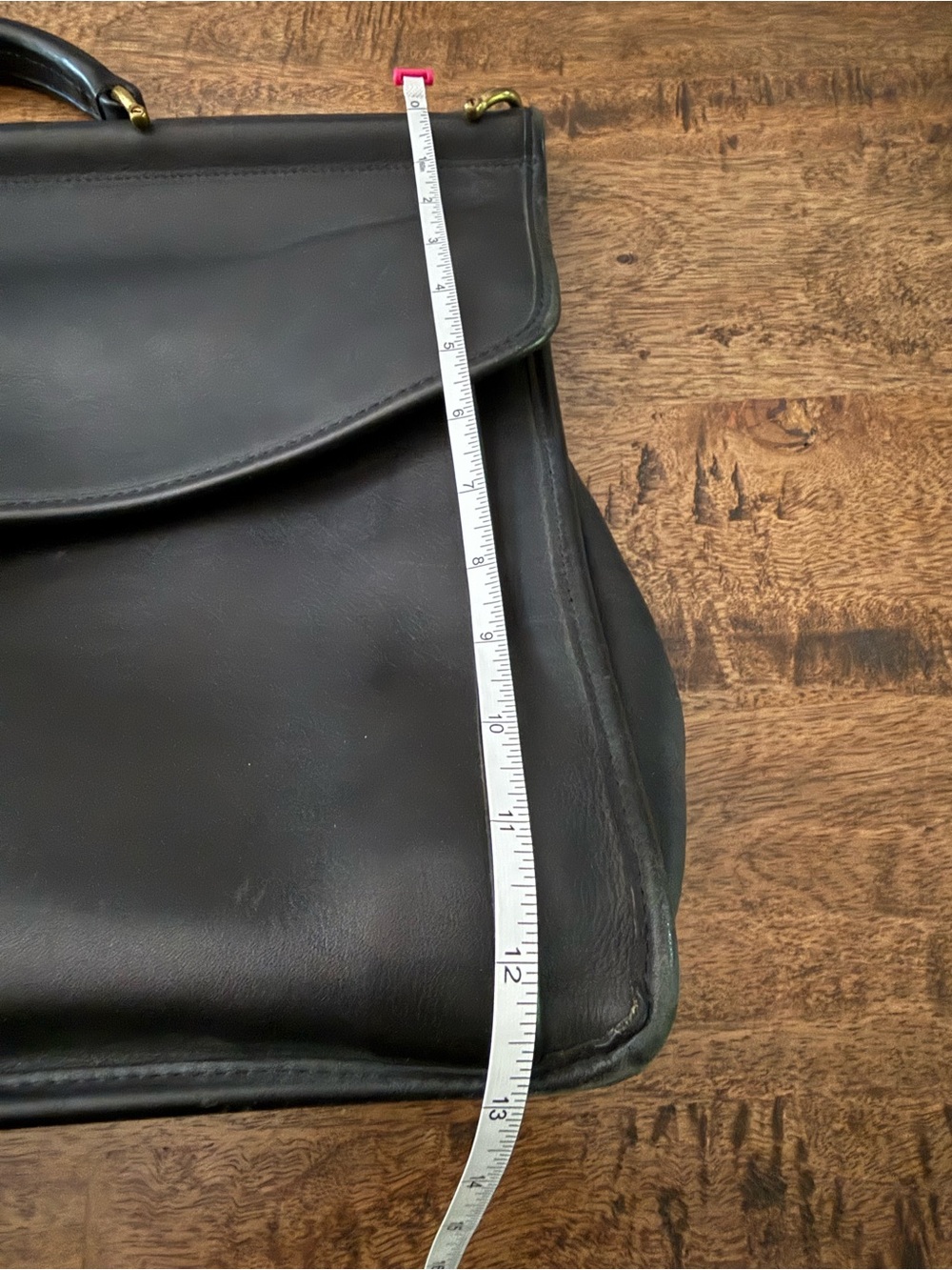 Vintage Coach Black Leather Top Handle Briefcase - Picture 8 of 13